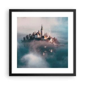 Poster in black frame - Island of Dreams - 40x40 cm