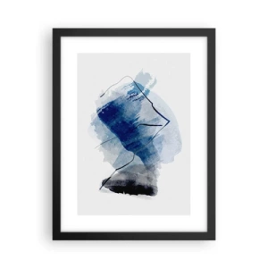 Poster in black frame - Ice Mountain - 30x40 cm