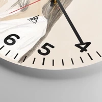 Clock face with numbers