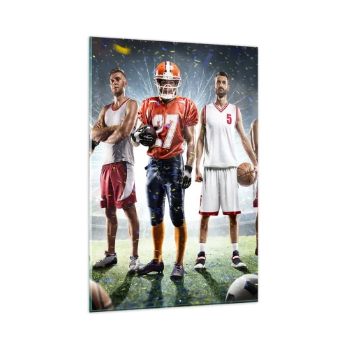 Glass picture - Gladiators of the Pitch - 80x120 cm