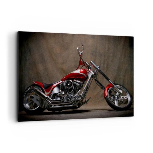 Canvas picture - Red and Silver Beauty - 120x80 cm
