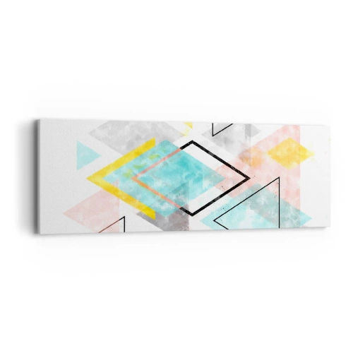 Canvas picture - Geometric Play - 90x30 cm