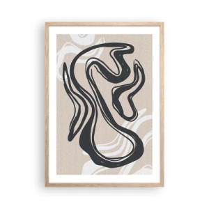 Poster in light oak frame - Multiplied Expression - 50x70 cm