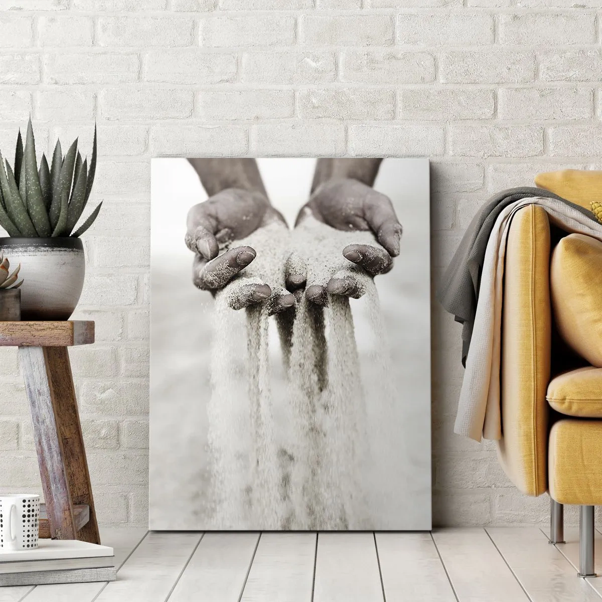Canvas picture - With These Bare Hands - 65x120 cm
