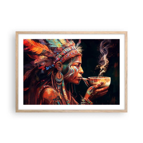 Poster in light oak frame - Magical Ritual - 70x50 cm