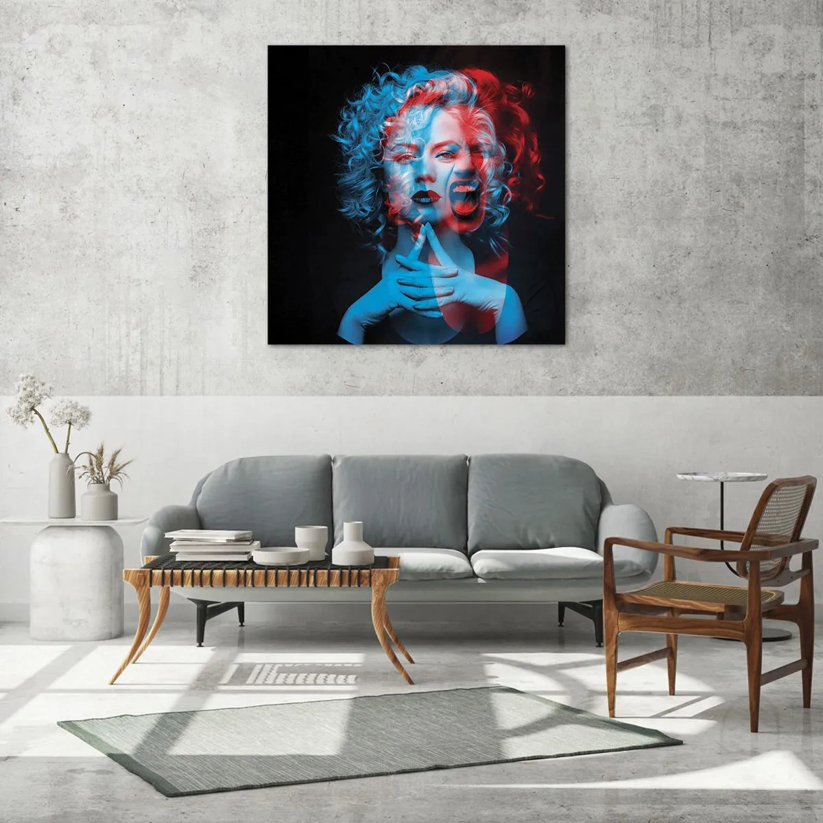 Glass picture - Alter Ego - 70x70 cm