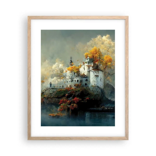 Poster in light oak frame - Beginning of a Romantic Tale - 40x50 cm