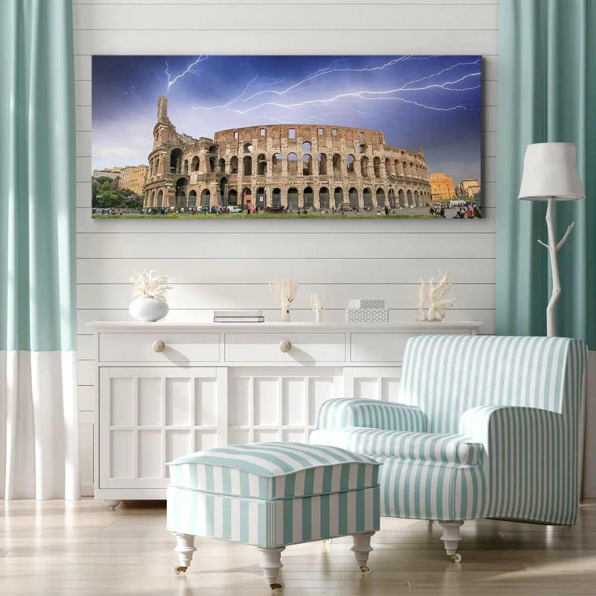 Canvas picture - Battle Arena - 90x30 cm