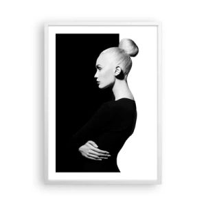Poster in white frmae - Simply a Woman - 50x70 cm