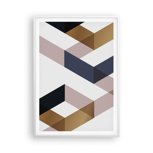 Poster in white frmae - Planes and Angles - 70x100 cm