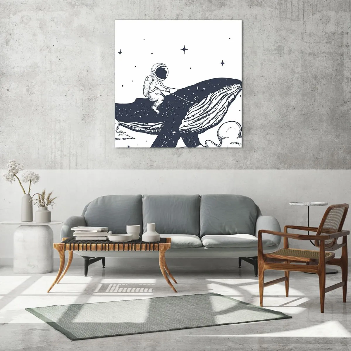 Glass picture - Space Adventure - 50x50 cm