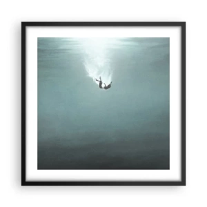 Poster in black frame - In the Arms of the Ocean - 50x50 cm