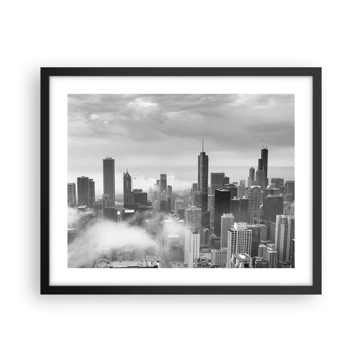 Poster in black frame - American Landscape - 50x40 cm