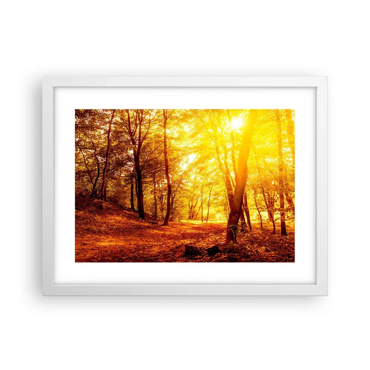 Poster in white frmae - Towards Golden Plain - 40x30 cm