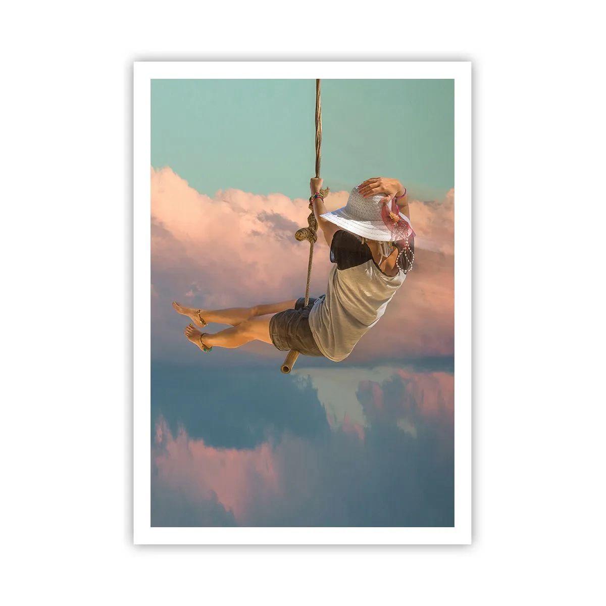 Poster - Fun in the Clouds - 70x100 cm