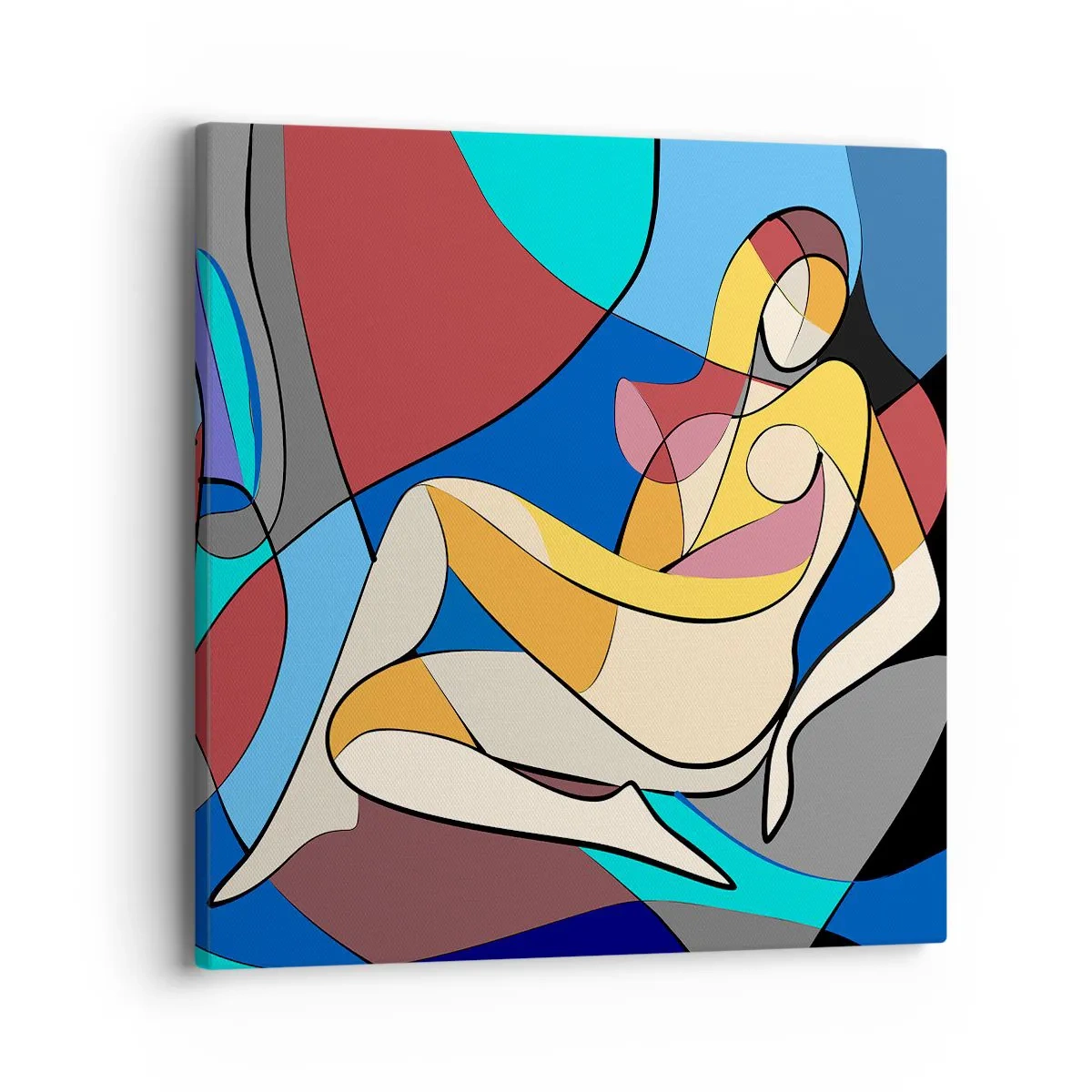 Canvas picture - Cubist Nude - 40x40 cm