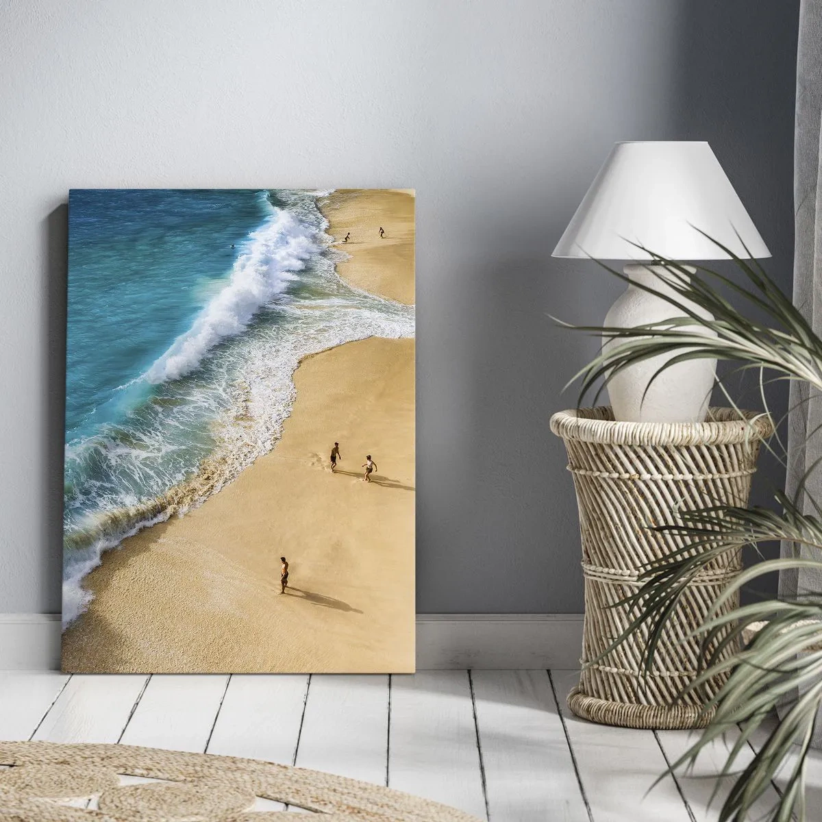 Canvas picture - And Next the Sun, Beach… - 55x100 cm