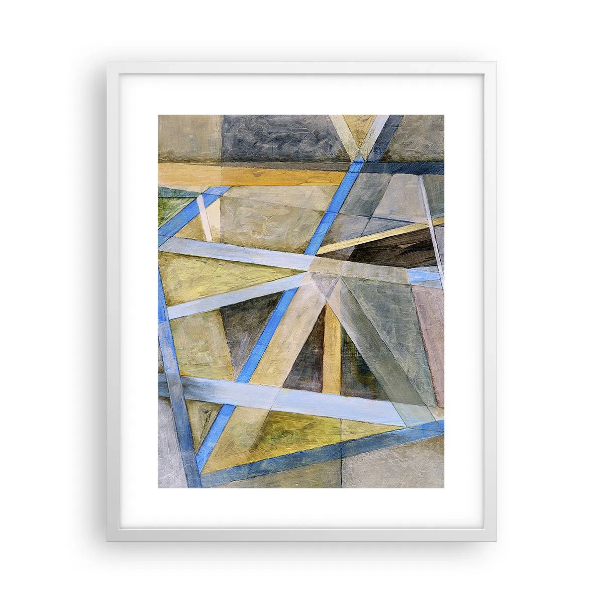 Poster in white frmae - Straight Or Slanted? - 40x50 cm