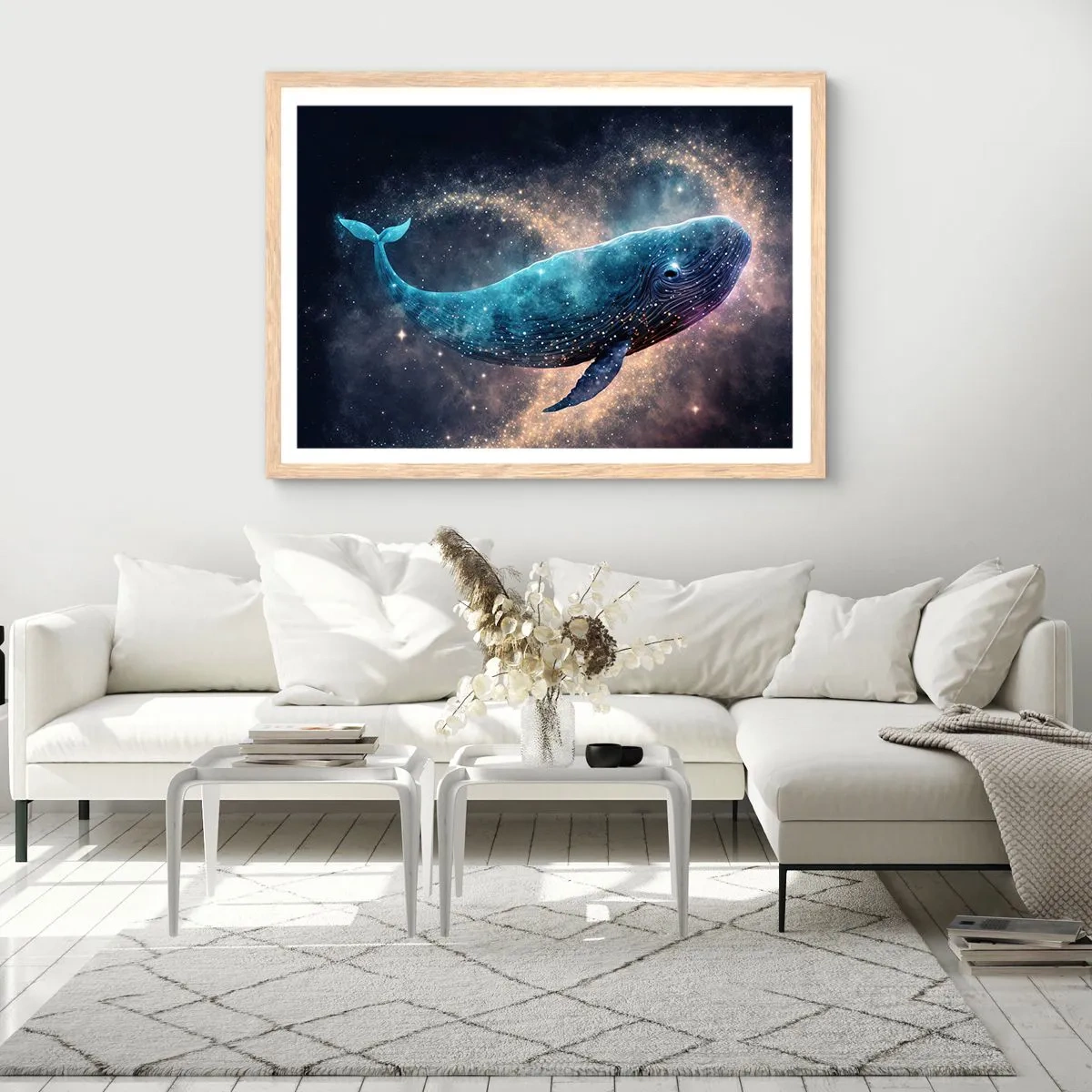 Poster in light oak frame - Such World Exists... - 100x70 cm