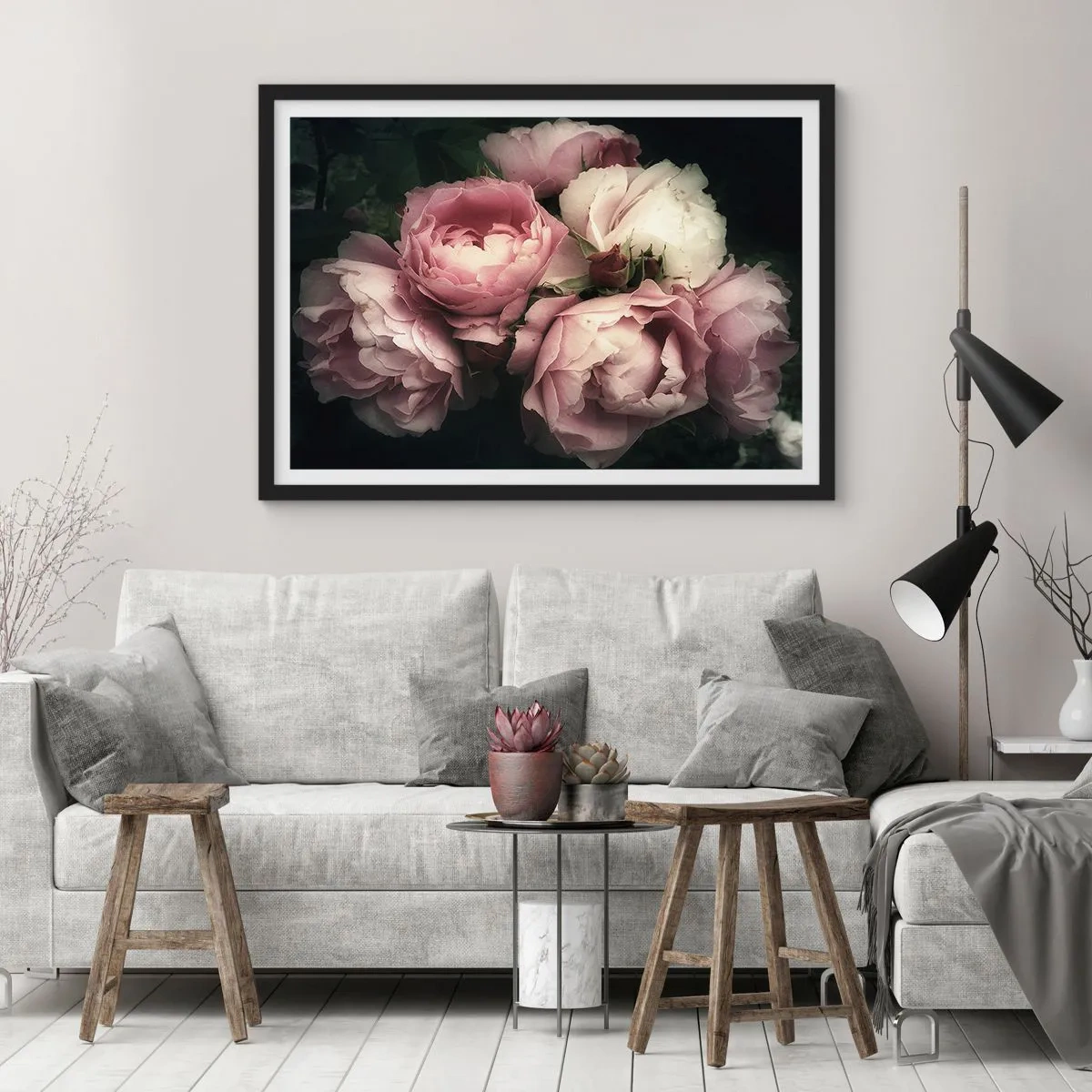 Poster in black frame - Belle Epoque Charm - 50x40 cm