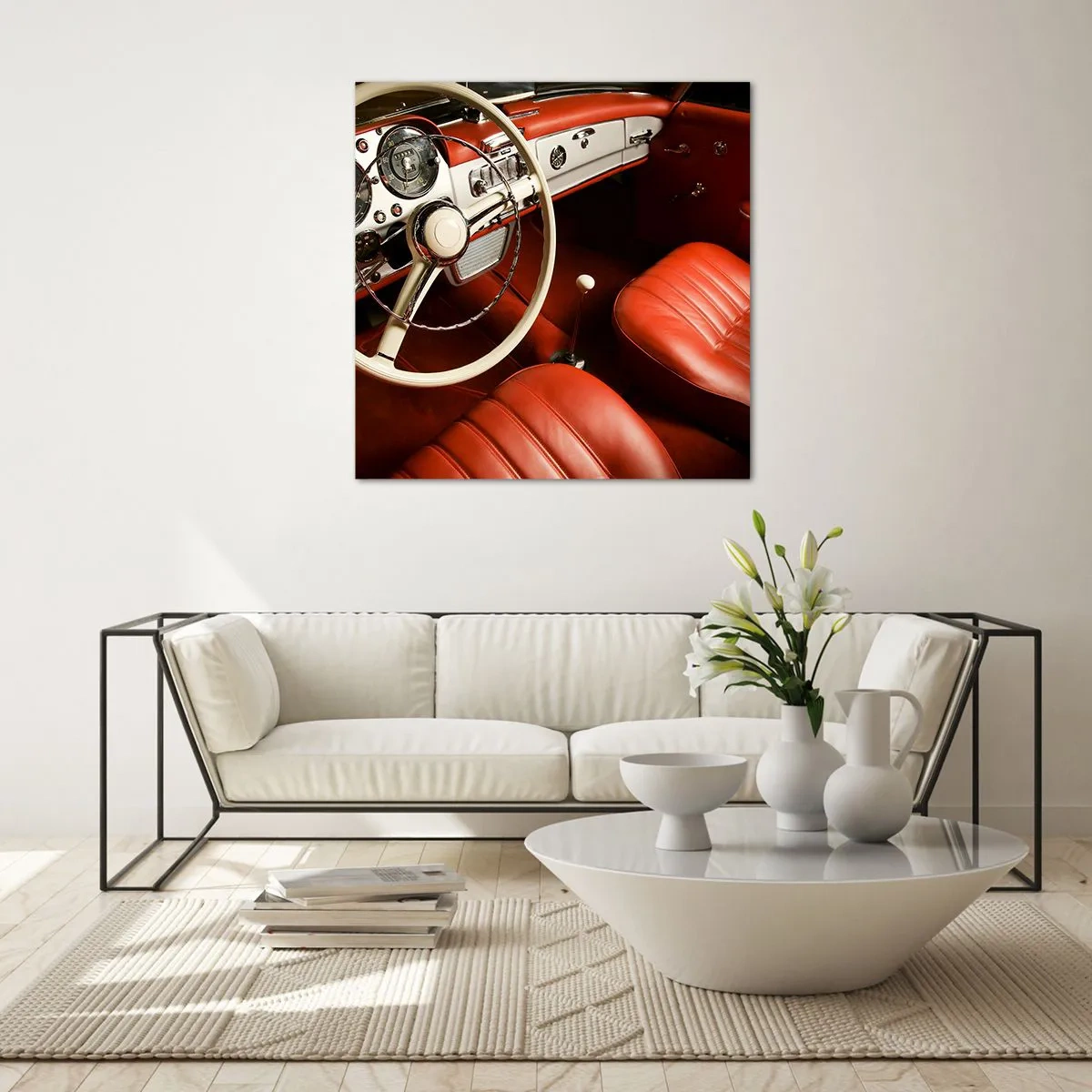 Glass picture - Luxury Vintage Style - 60x60 cm