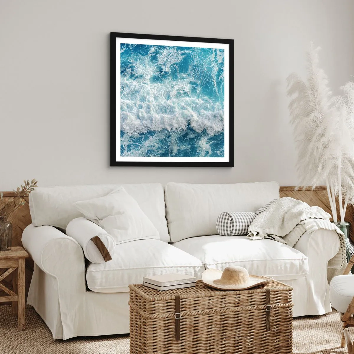 Poster in black frame - Jouful and Loud - 50x50 cm