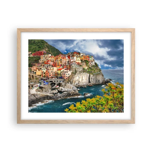 Poster in light oak frame - Hugging the Rocks - 50x40 cm