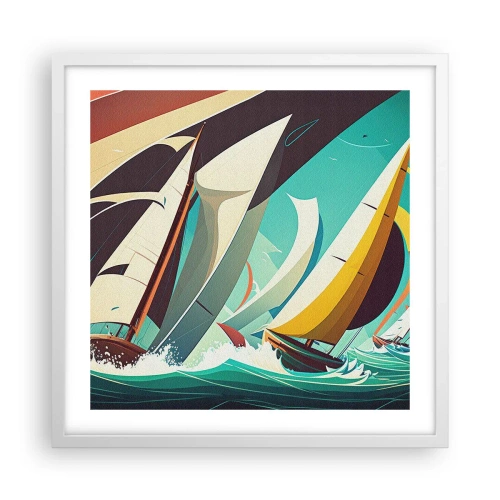 Poster in white frmae - Standing Up to Elements - 50x50 cm