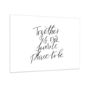 Glass picture - Do You Also Feel This? - 100x70 cm