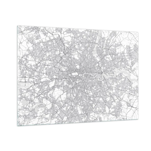Glass picture - Map of London Maze - 100x70 cm