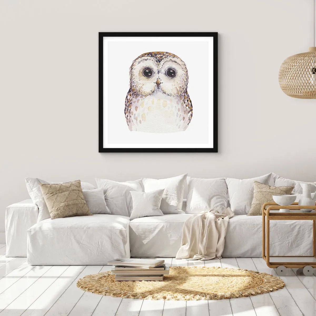 Poster in black frame - Look Me in the Eyes - 60x60 cm