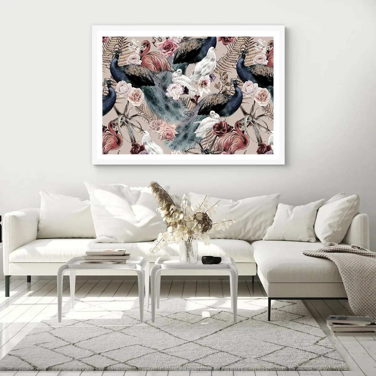 Poster in white frmae - In Palace Garden - 70x50 cm