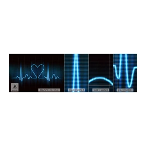Photo Wallpaper Sample Standard Eco - In a Heartbeat - Graphics, Heart, Piece - 100x30 cm