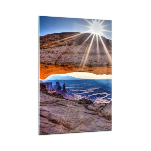 Glass picture - Through Rocky Gate - 80x120 cm