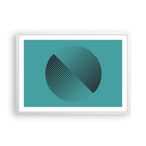 Poster in white frmae - Circle - Geometrical Variation - 70x50 cm