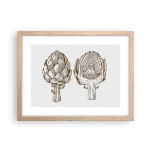 Poster in light oak frame - Anatomy Lesson - 40x30 cm