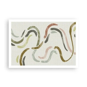 Poster - Cheerful Dance of Abstraction - 100x70 cm