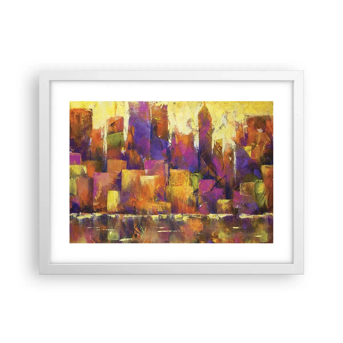 Poster in white frmae - Metropolitan Composition - 40x30 cm