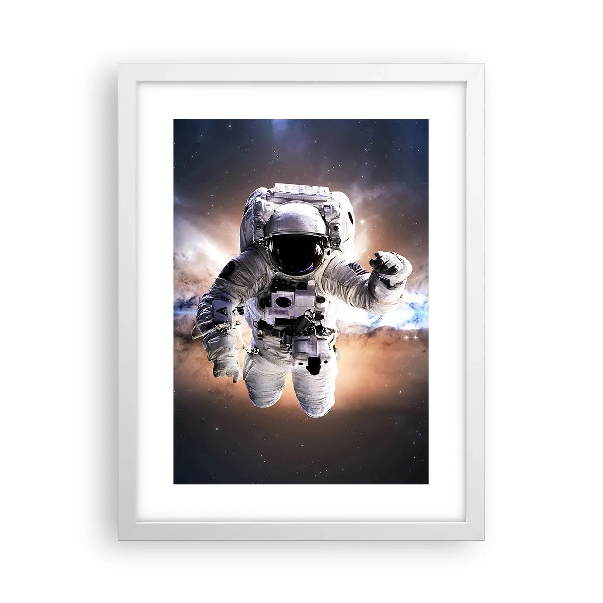 Poster in white frmae - Greetings from Space - 30x40 cm