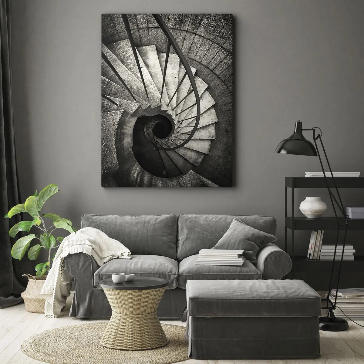Canvas picture - Up the Stairs and Down the Stairs - 50x70 cm