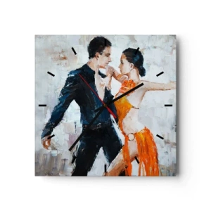 Wall clock - Clock on glass - Dirty Dancing - 30x30 cm