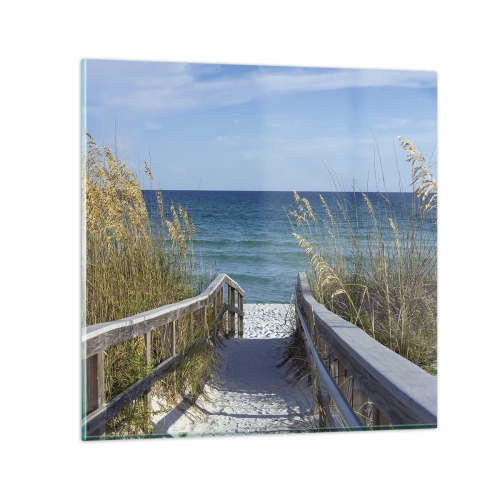 Glass picture - In the Sun, out in the Wind - 40x40 cm