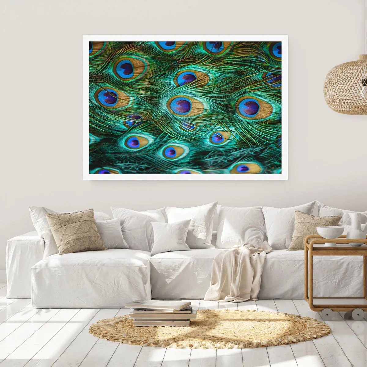 Poster - Peacock Eyes - 91x61 cm