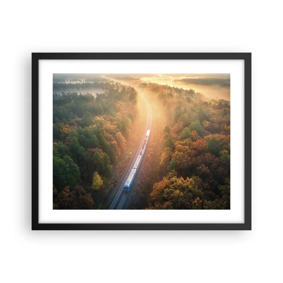 Poster in black frame - Autumn Trip - 50x40 cm