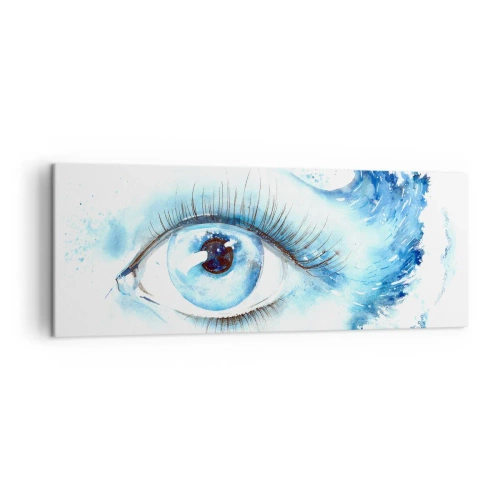 Canvas picture - Immerse in those Blue Eyes - 140x50 cm