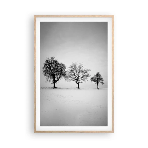 Poster in light oak frame - What Are They Dreaming About? - 61x91 cm
