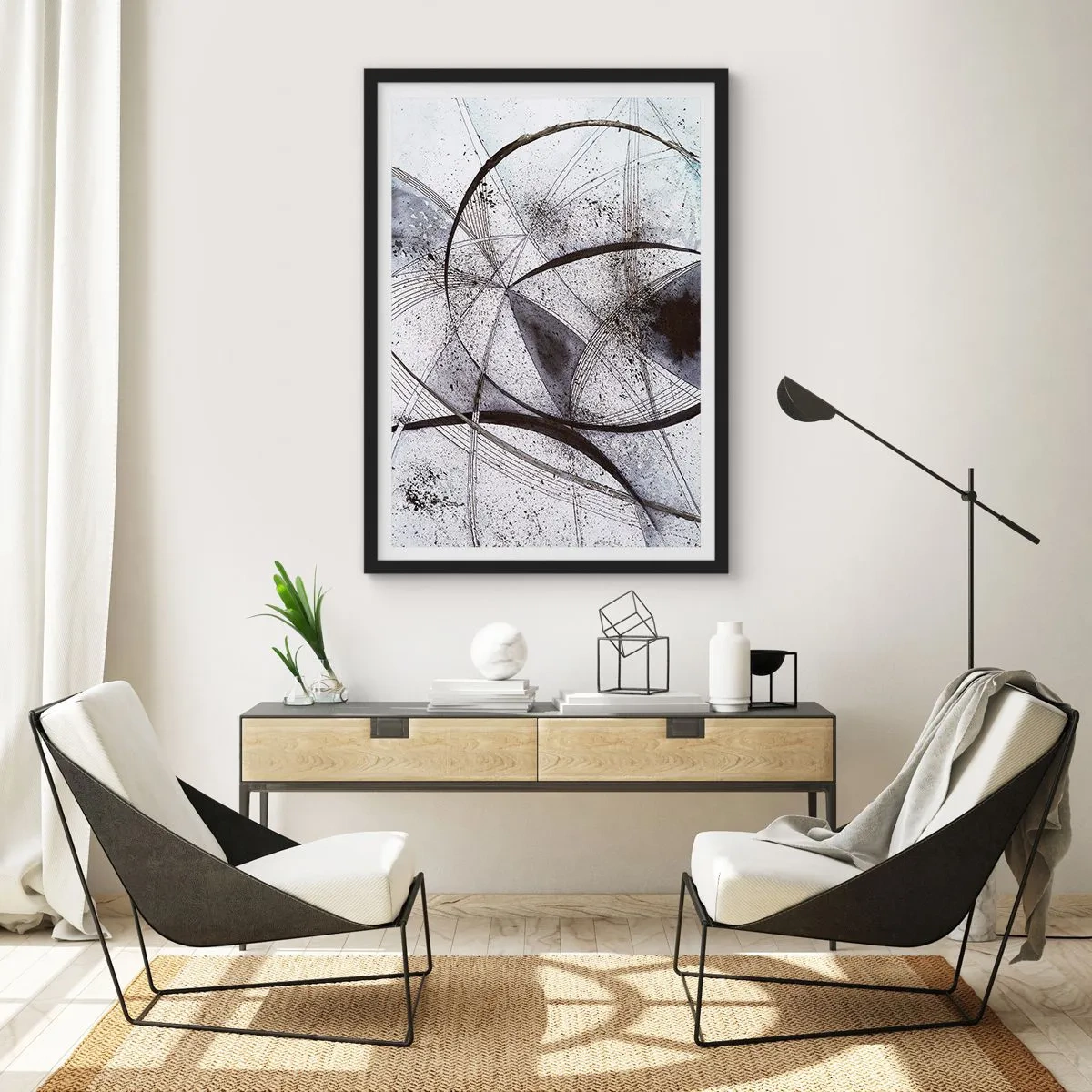 Poster in black frame - Futuristic Fantasy - 70x100 cm