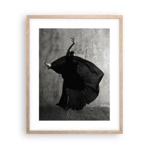 Poster in light oak frame - Full of Passion - 40x50 cm