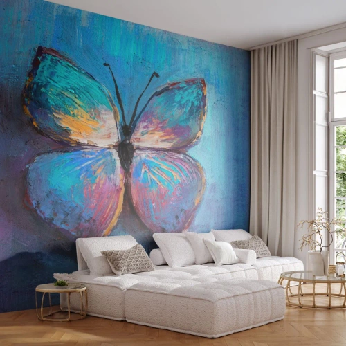Self-Adhesive Photo Wallpaper Deluxe Sticker - In Full Splendour - Butterfly, Piece, Painting - 350x256 cm