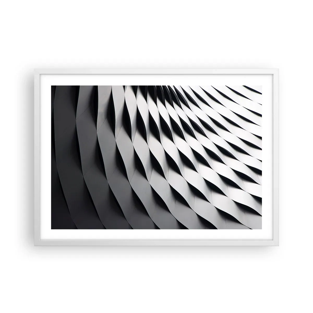 Poster in white frmae - On the Surface of the Wave - 70x50 cm